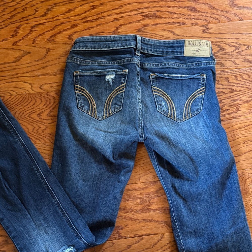Hollister Blue Straight Leg Jeans